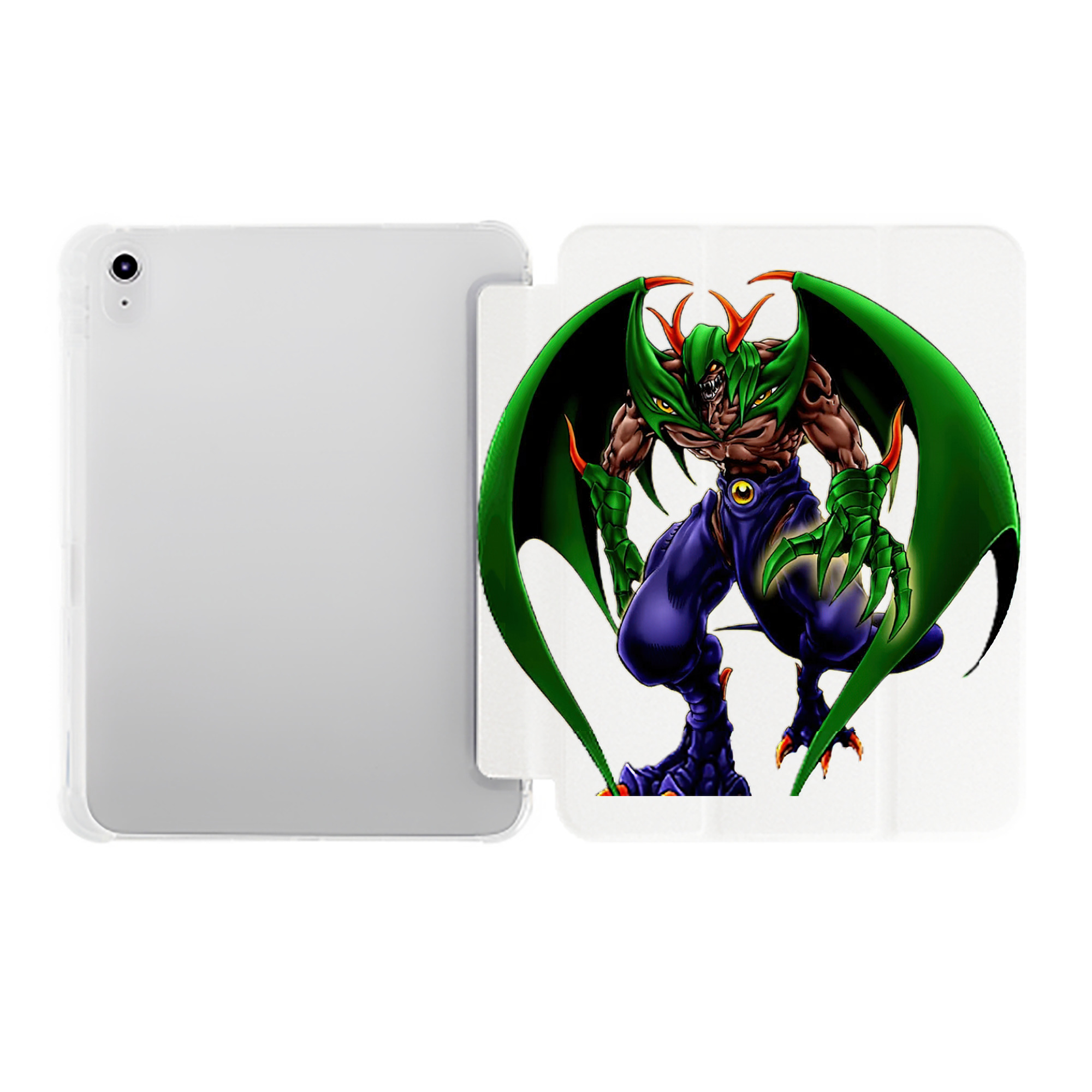 （画像用） 遊☆戯☆王 Yu-Gi-Oh! IPad ケース ペン収納付き 三つ折りスタンド PUレザー×シリコン 対応機種9.5/10.5/10.9インチ